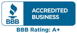 Better Business A+ Accredited Business